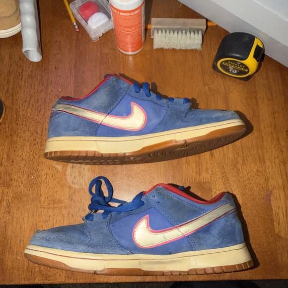 Nike Dunk Low Premium SB 313170-400 9.5 Blue Ribbon Gold Eric Koston main image 5